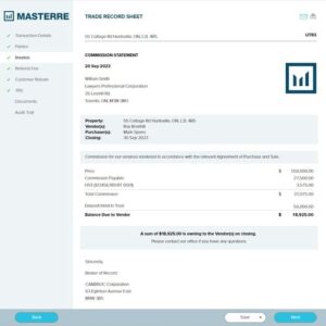 MASTERRE: Real Estate Transaction Management Software